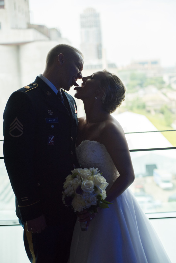 Karissa and Nate's military wedding in Minneapolis, MN