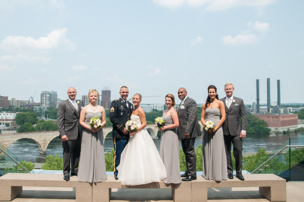 Karissa and Nate's military wedding in Minneapolis, MN