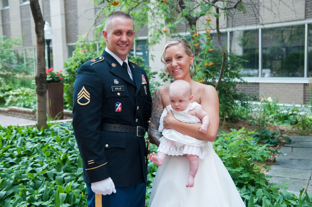 Karissa and Nate's military wedding in Minneapolis, MN