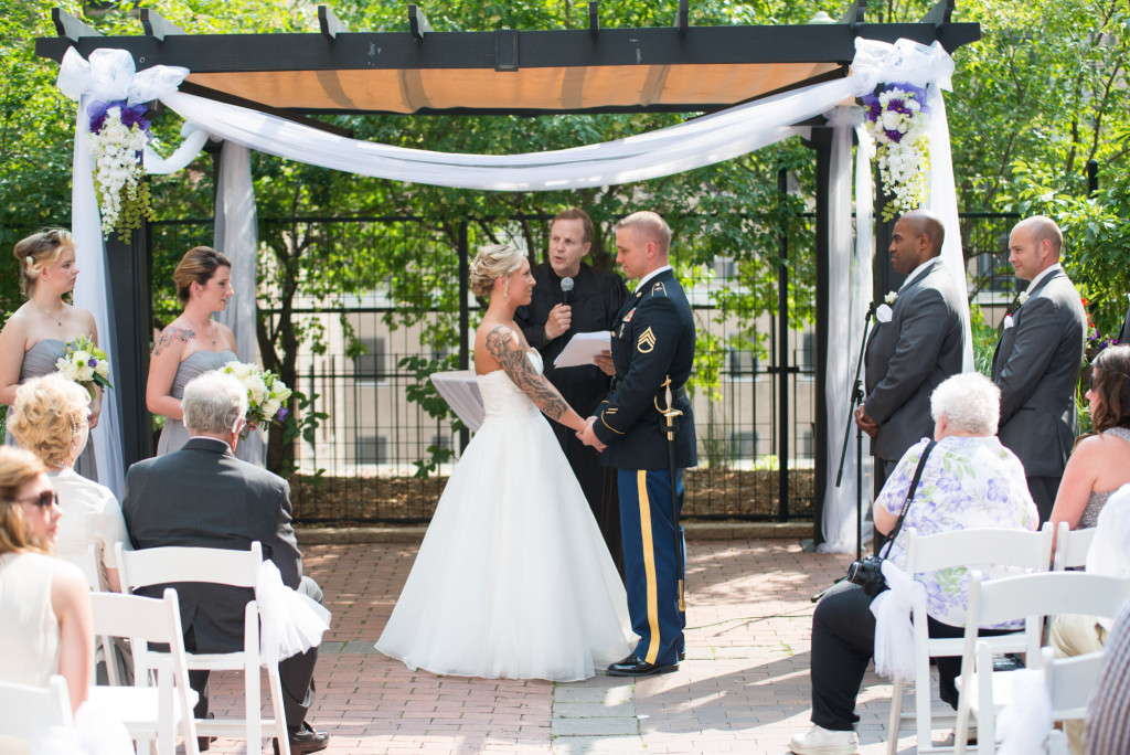 Karissa and Nate's military wedding in Minneapolis, MN