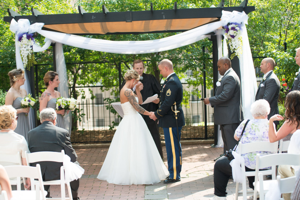 Karissa and Nate's military wedding in Minneapolis, MN