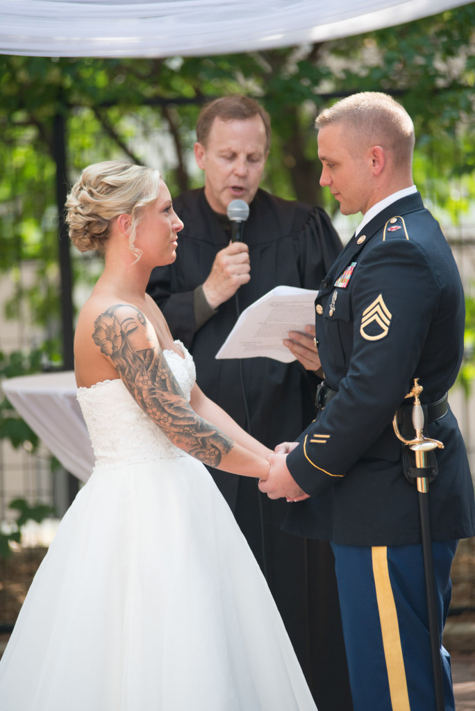 Karissa and Nate's military wedding in Minneapolis, MN