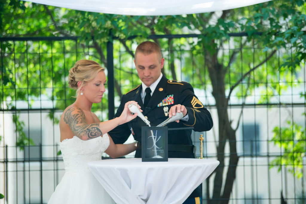 Karissa and Nate's military wedding in Minneapolis, MN