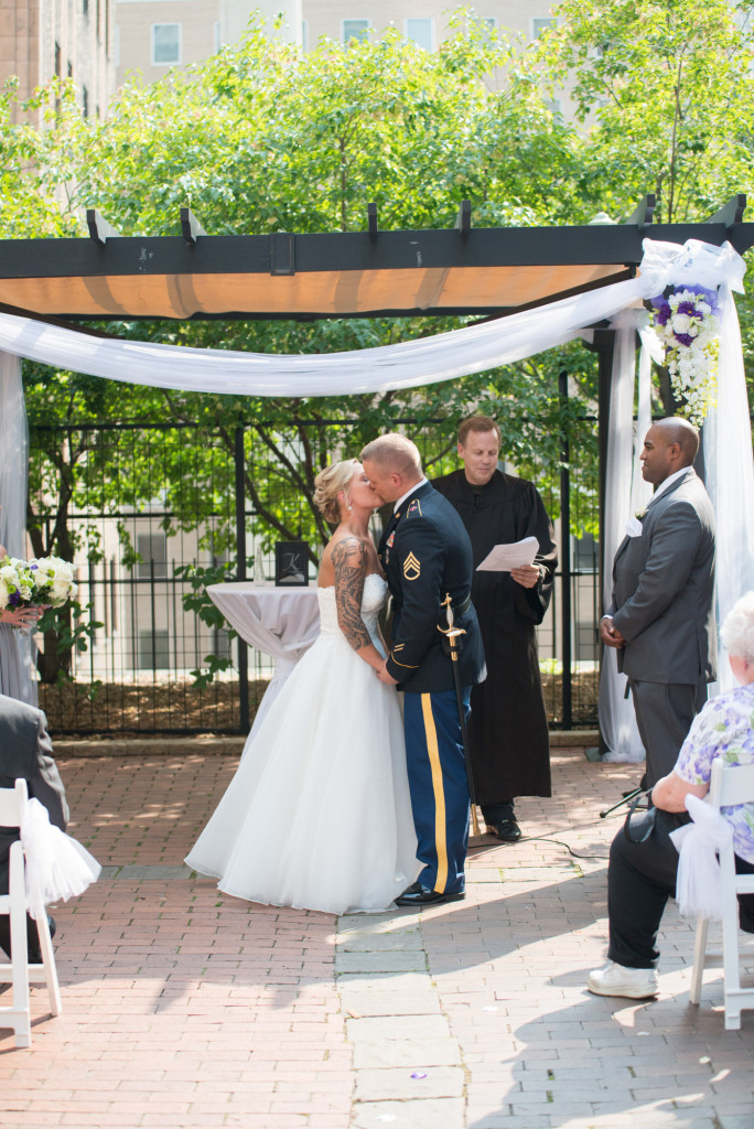 Karissa and Nate's military wedding in Minneapolis, MN