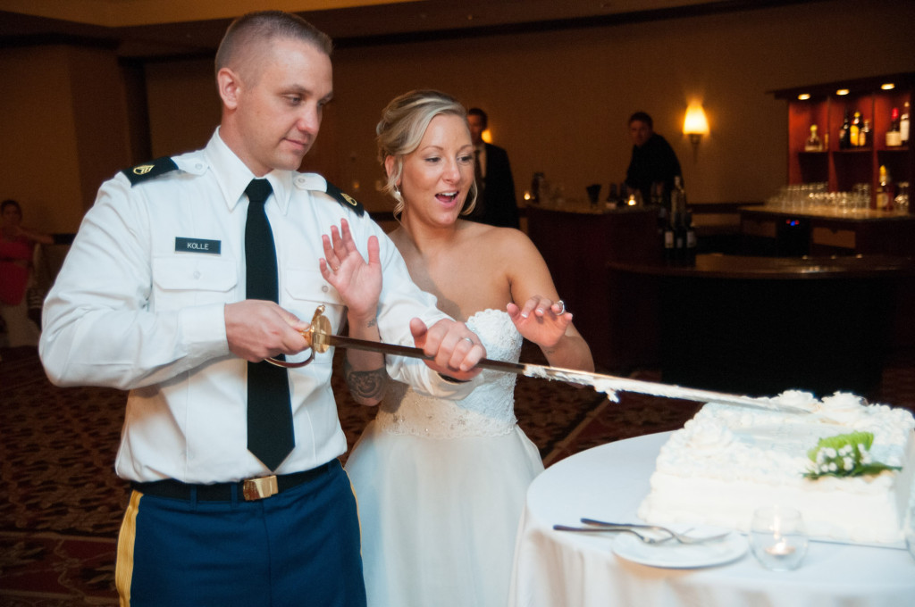 Karissa and Nate's military wedding in Minneapolis, MN