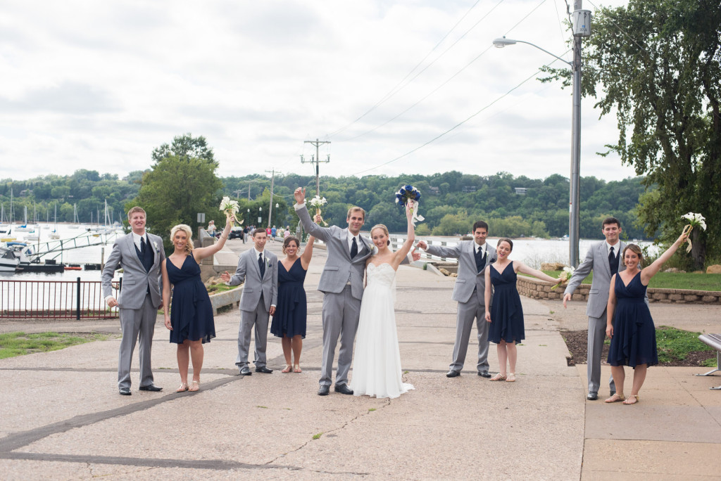 Kelly and Jeremy's summer wedding on the St. Croix river in Hudson, WI