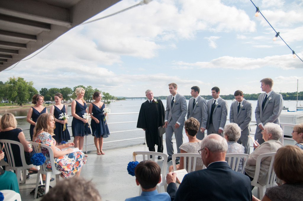 Kelly and Jeremy's summer wedding on the St. Croix river in Hudson, WI