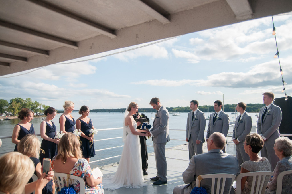 Kelly and Jeremy's summer wedding on the St. Croix river in Hudson, WI