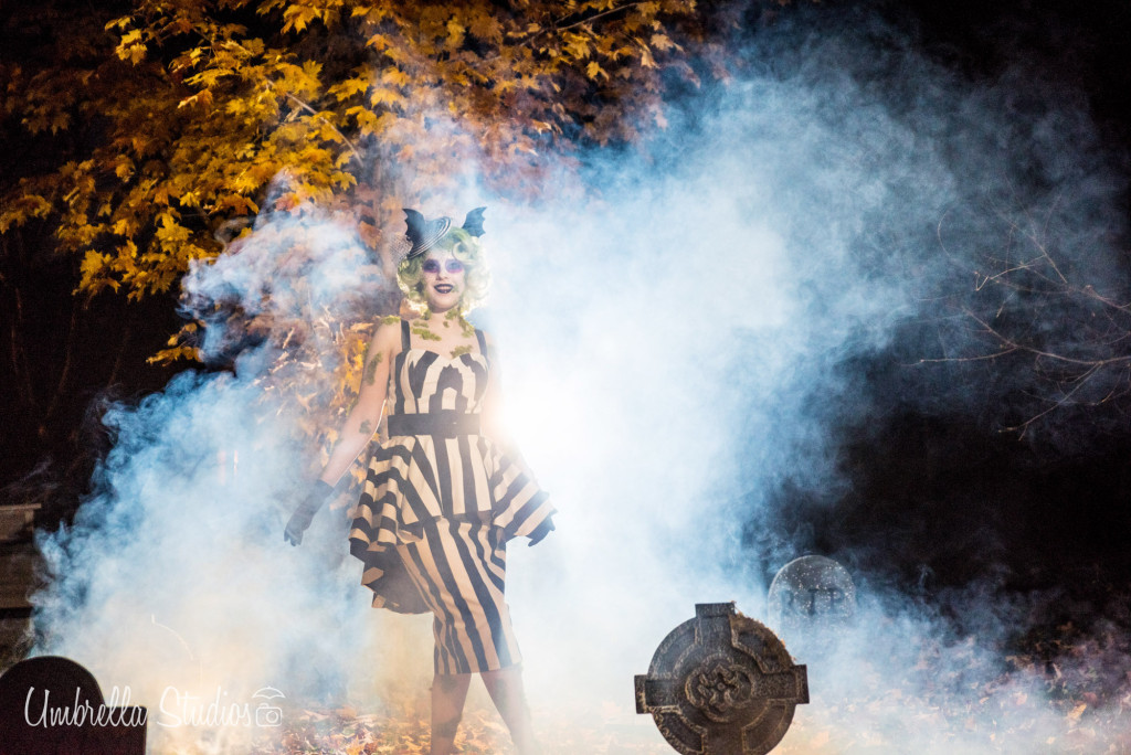 Alexandra Hanson's gender bent Beetlejuice cosplay
